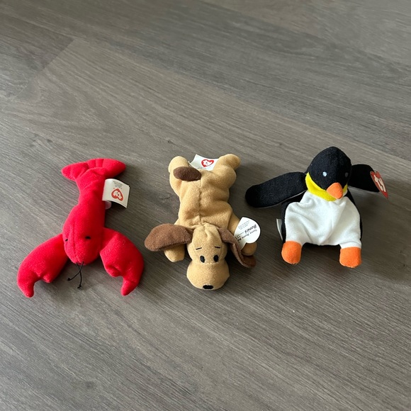 Set of 3 Beanie Babies - Picture 1 of 4